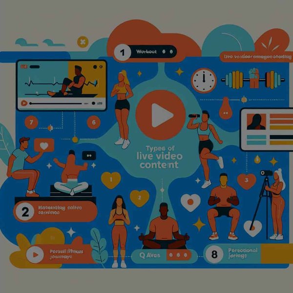 Quels types de contenu vidéo live sont les plus engageants pour une marque de fitness sur Facebook ?